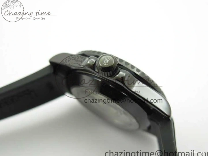 MiroTime 0122 Submariner 40mm Black Ceramic 5GF Best Edition Black Dial on Black Rubber Strap SA Unique 2464